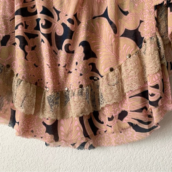 Valentino y2k lace bell sleeve blouse - Picture 14 of 16